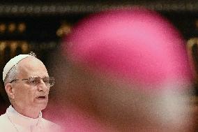 Pope Leo XIV Leads a Meditation as Part of Jubilee of Bishops - Vatican