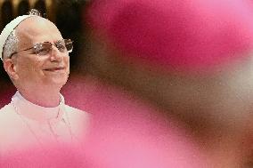 Pope Leo XIV Leads a Meditation as Part of Jubilee of Bishops - Vatican