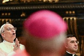 Pope Leo XIV Leads a Meditation as Part of Jubilee of Bishops - Vatican