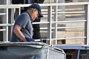 Nicole Avant And Ted Sarandos At Venice Airport