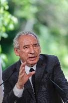 PM Bayrou Press Conference At Hotel De Matignon - Paris