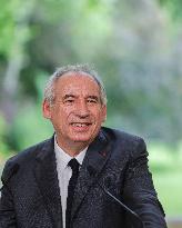 PM Bayrou Press Conference At Hotel De Matignon - Paris