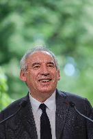 PM Bayrou Press Conference At Hotel De Matignon - Paris
