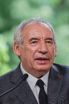 PM Bayrou Press Conference At Hotel De Matignon - Paris