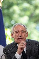 PM Bayrou Press Conference At Hotel De Matignon - Paris