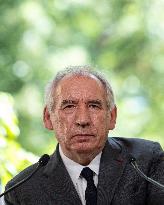 PM Bayrou Press Conference At Hotel De Matignon - Paris