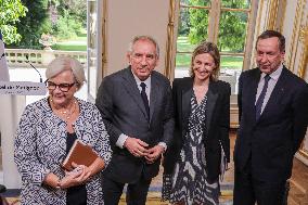 PM Bayrou Press Conference At Hotel De Matignon - Paris