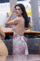 Kylie And Kendall Jenner Spotted Ahead Bezos Wedding - Venice