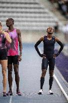 Kenya's Faith Kipyegon during the "Breaking4" event - Paris