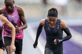 Kenya's Faith Kipyegon during the "Breaking4" event - Paris