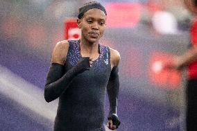 Kenya's Faith Kipyegon during the "Breaking4" event - Paris