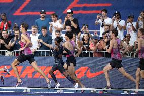 Kenya's Faith Kipyegon during the "Breaking4" event - Paris