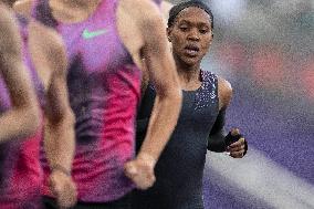 Kenya's Faith Kipyegon during the "Breaking4" event - Paris