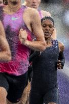 Kenya's Faith Kipyegon during the "Breaking4" event - Paris