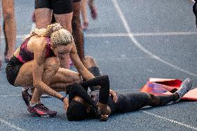 Kenya's Faith Kipyegon during the "Breaking4" event - Paris
