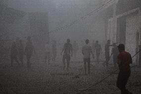Israeli Airstrike Hits Residential Building - Gaza City
