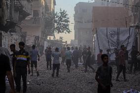 Israeli Airstrike Hits Residential Building - Gaza City
