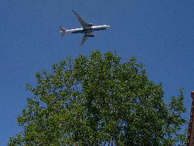 Airport Traffic at Charles de Gaulle in Goussainville - France