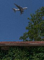 Airport Traffic at Charles de Gaulle in Goussainville - France