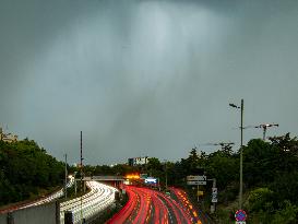 Illustration - Storm Over Paris Ring Road
