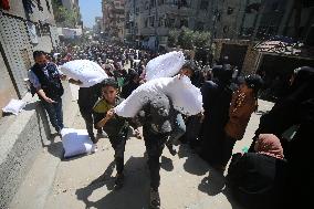 Food Assistance Distribution Point - Gaza