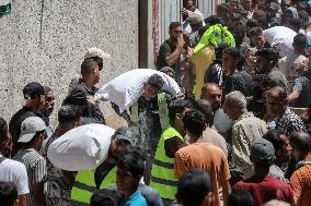 Food Assistance Distribution Point - Gaza