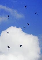 U.S. military parachute drill