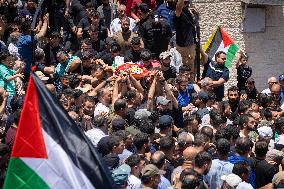 Funeral of Three Palestinians - West Bank