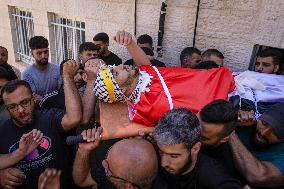 Funeral of Three Palestinians - West Bank