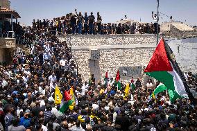 Funeral of Three Palestinians - West Bank