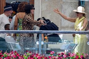 Chris Jenner, Orlando Bloom And Oprah Winfrey At Gritti Hotel - Venice