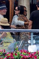 Chris Jenner, Orlando Bloom And Oprah Winfrey At Gritti Hotel - Venice