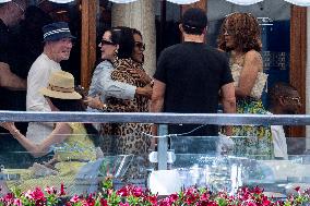 Chris Jenner, Orlando Bloom And Oprah Winfrey At Gritti Hotel - Venice