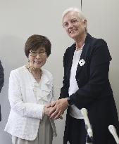 Anti-nuke international group head in Hiroshima