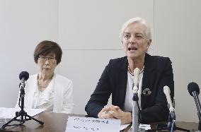 Anti-nuke international group head in Hiroshima