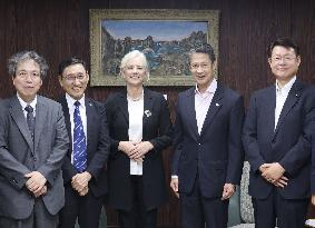 Anti-nuke international group head in Hiroshima