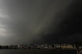 Monsoon Rain Clouds Illustrations - India