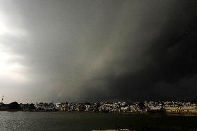 Monsoon Rain Clouds Illustrations - India
