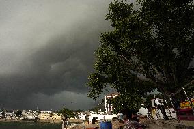Monsoon Rain Clouds Illustrations - India