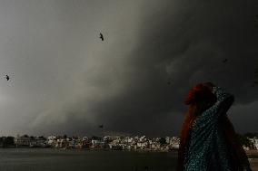 Monsoon Rain Clouds Illustrations - India