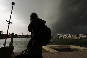 Monsoon Rain Clouds Illustrations - India