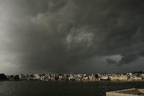 Monsoon Rain Clouds Illustrations - India