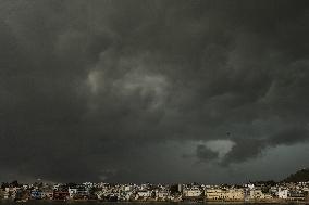 Monsoon Rain Clouds Illustrations - India