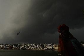 Monsoon Rain Clouds Illustrations - India