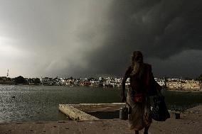 Monsoon Rain Clouds Illustrations - India