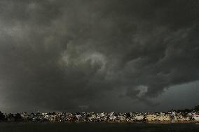 Monsoon Rain Clouds Illustrations - India