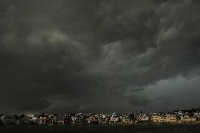 Monsoon Rain Clouds Illustrations - India