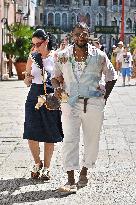 Usher Walking The Streets Of Venice