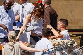 Vittoria Ceretti Leaves Gritti Hotel - Venice