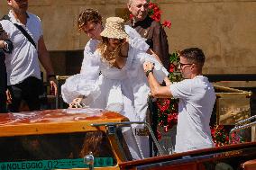 Vittoria Ceretti Leaves Gritti Hotel - Venice
